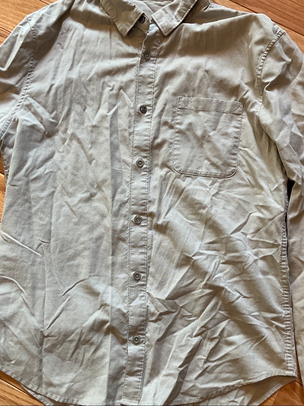 Lululemon Commission Men's Button-Down Shirt Gray Long Sleeve button down large - Picture 5 of 12